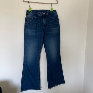 Reclaimed Vintage Asos Blue Flare Jeans.